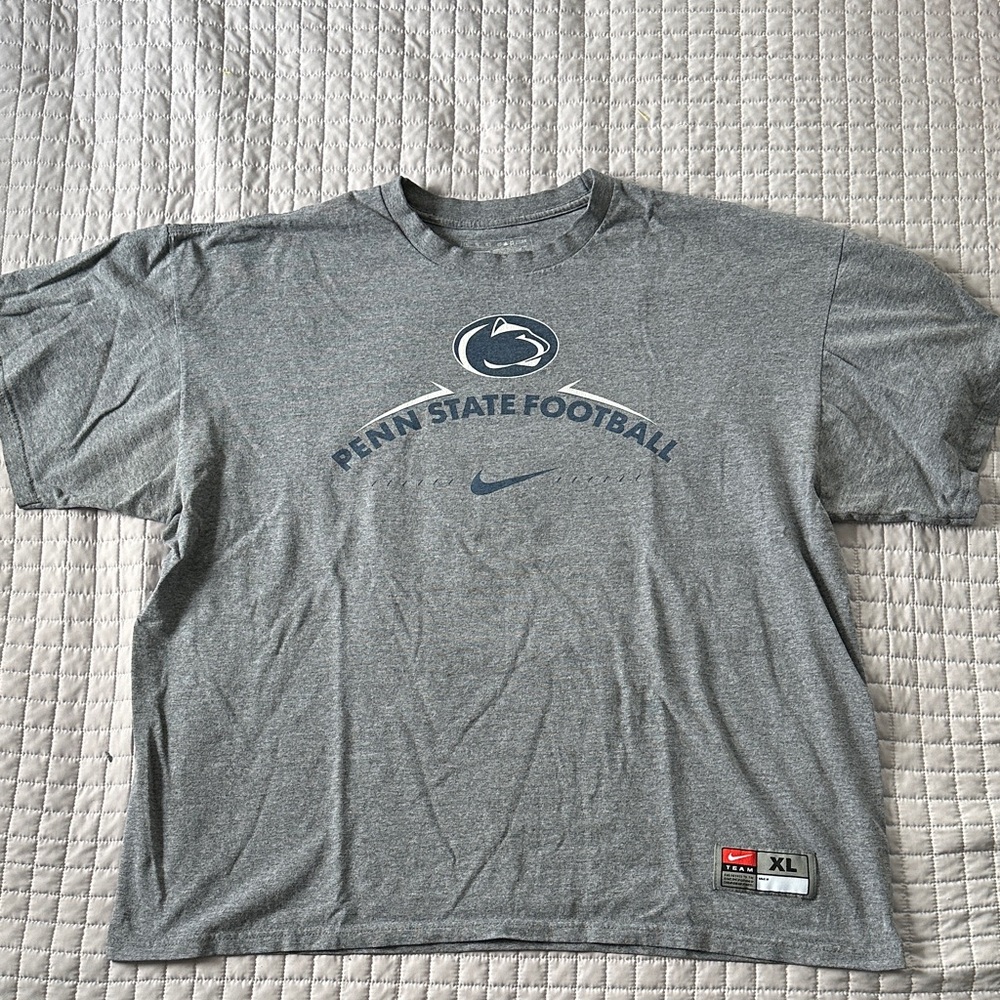 VTG Nike Gray Penn State Football Tee XL